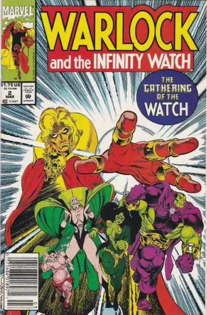 Warlock and the Infinity Watch #2 Marvel Comics Newsstand March Mar 1992 (VFNM)