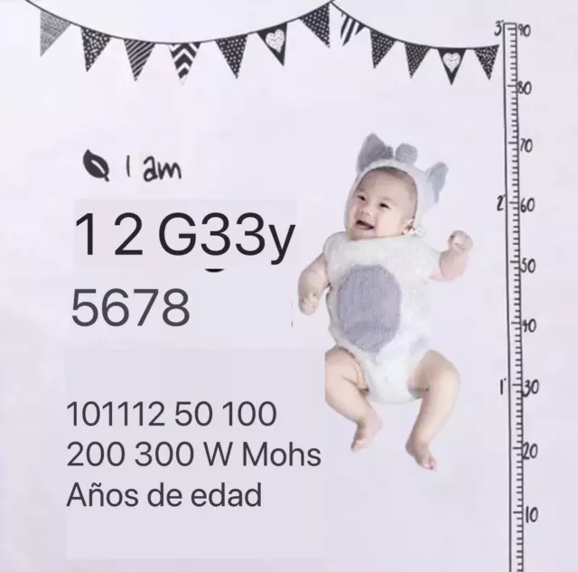 Accesorio para Fotografía Mes A Mes De Bebe Recién Nacido - Unisex