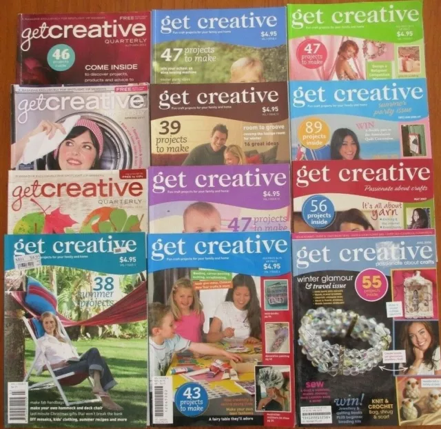 GET CREATIVE BULK LOT Magazines Sewing Craft Patterns VGC