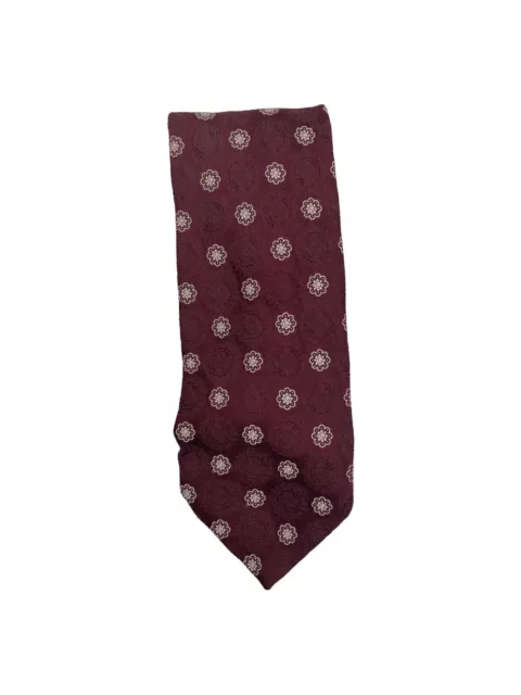 Valentino Men’s 100% Silk Red Pattern Necktie Tie