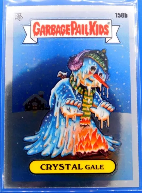 2021 Topps Garbage Pail Kids CHROME Series 4 CRYSTAL Gale FOIL GPK Card 158b NM