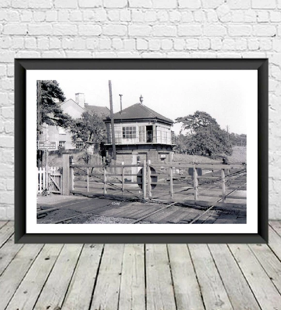 MORETON RAILWAY STATION CROSSING, DORCHESTER, DORSET. c1955 PHOTO 12 x