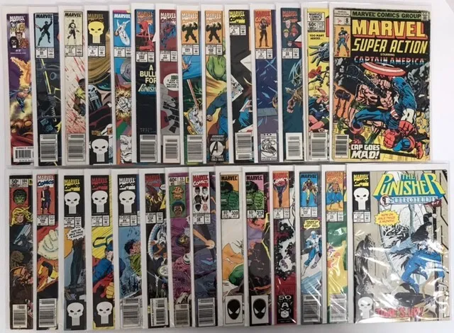 Marvel Comics Lot of 28 Mostly Copper Age Punisher Hulk Daredevil & More!