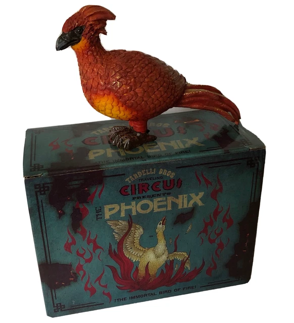 WIZARDING TRUNK HARRY Potter Fawkes Phoenix Figurine Replica Boxed £33.