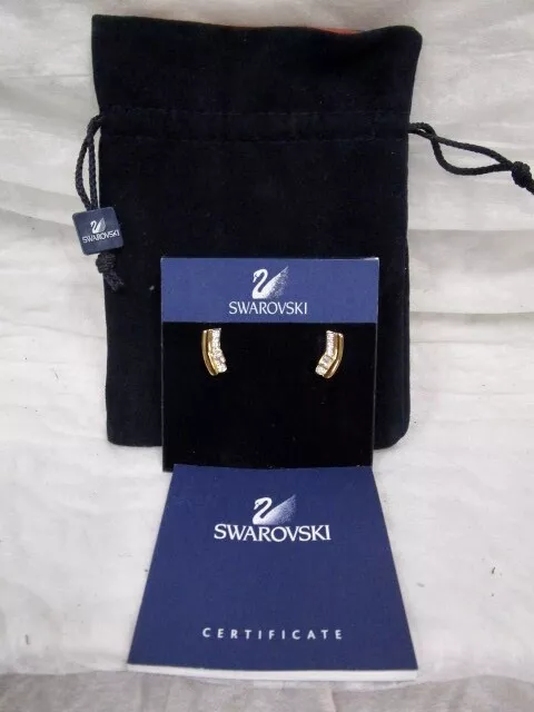 Swarovski Crystal Ear Rings - Beautiful - Retired - In Box
