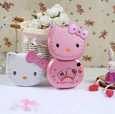 Sbloccato Hello Kitty K688 FLIP Carino Adorabile piccolo mini telefono Per Donne Ragazze Bambini