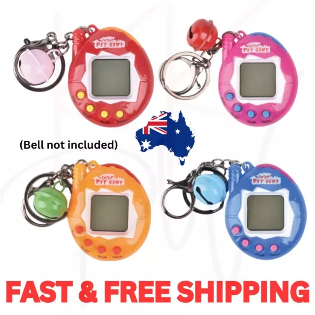 Tamagotchi Style - Nostalgic 90s Retro Electronic Virtual Pet With Key Ring Toy