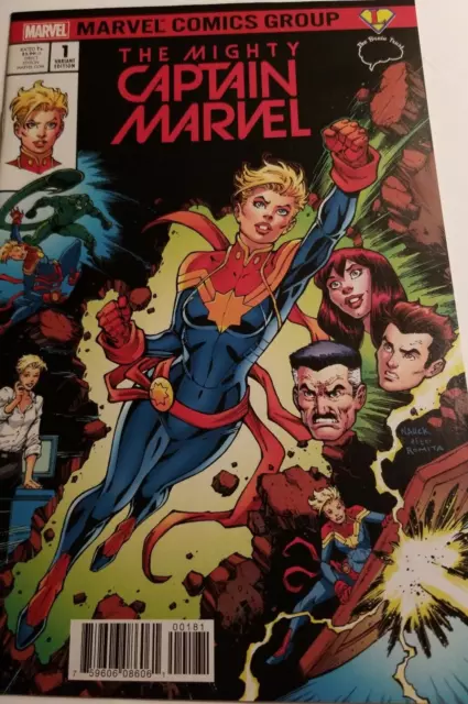 Mighty Captain Marvel #1 Todd Nauck Homage Color Variant Cover Swipe Ms. 2016