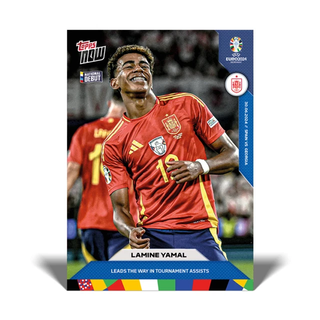 Carte Collection Press Pass 2024 Lamine Yamal Autographiée - 1/1, Football, Near Mint