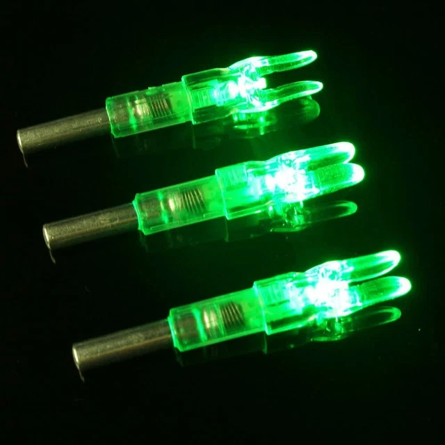 6/12Pc Lighted Nock for Archery Arrows with .244/6.2mm Inside Diameter Led Nocks 3