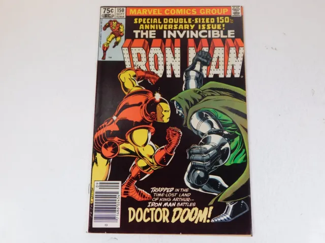 IRON MAN #150 VF 8.0 - DOOMQUEST Newsstand  John Romita Jr. (Marvel Comics 1981)