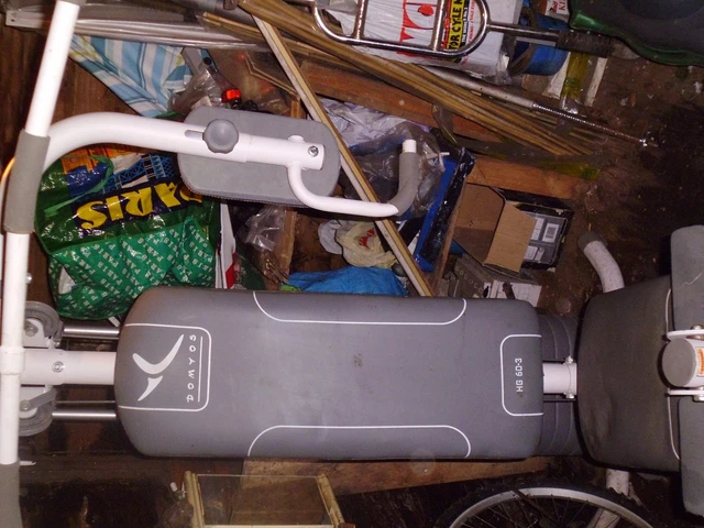 Home Multi Gym  DOMYOS HG 60 3- used- stored so needs a clean - 12 x 5 kg = 60kg 3