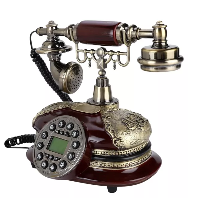 Retro Landline Home Office Fixed Telephone FSK/DTMF With Pause And Redial Fu HB0