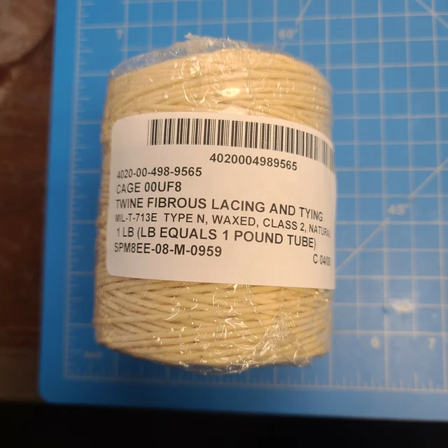 Cuerda de cuerda de cordón impregnada de cera de lino tipo N clase 2 450 YD 1350' [B6TP]