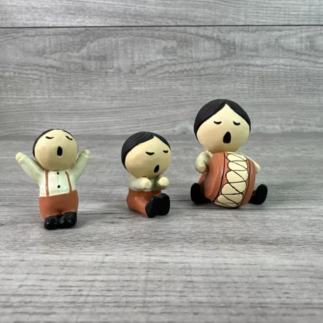 Replacement Navajo Pueblo Story Telling Art Pottery 3 Childre Figurines 1993 DCI