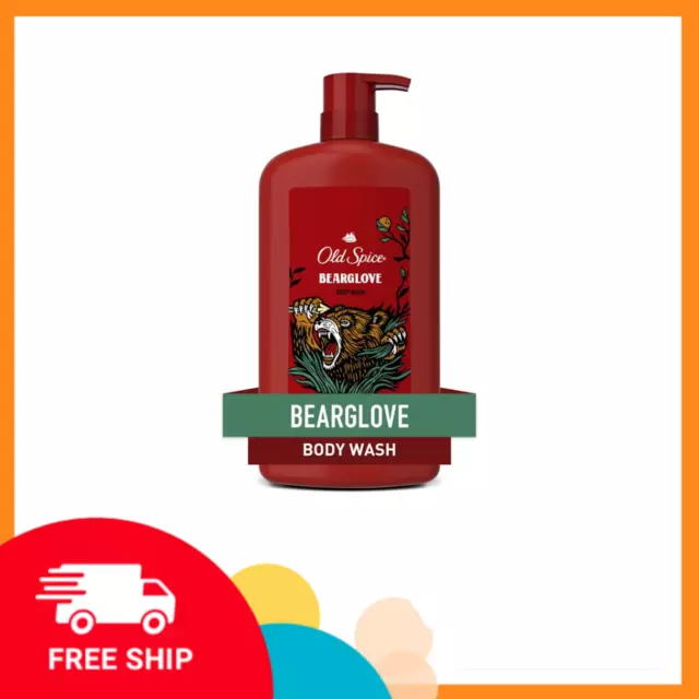 Old Spice Body Wash For Men Bearglove Long Lasting Lather, 33.4 fl oz, PACK OF 1