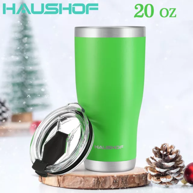 HAUSHOF 20 oz Stainless Steel Tumbler Vacuum Insulated Coffee Tumbler Travel Mug