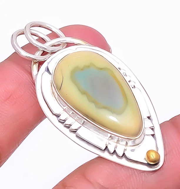 Imperial Jasper - Guadalajara 925 Sterling Silver Fine Art Pendant 1.95" A34