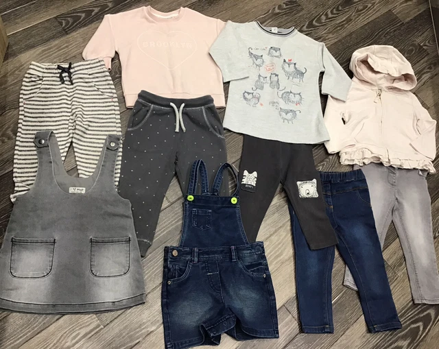 Girls Next Bundle Age 12-18 Months 10 Items/Casual/Warm/Winter/Pre Owned/Vgc