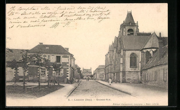CPA Lassigny, Grande-Rue