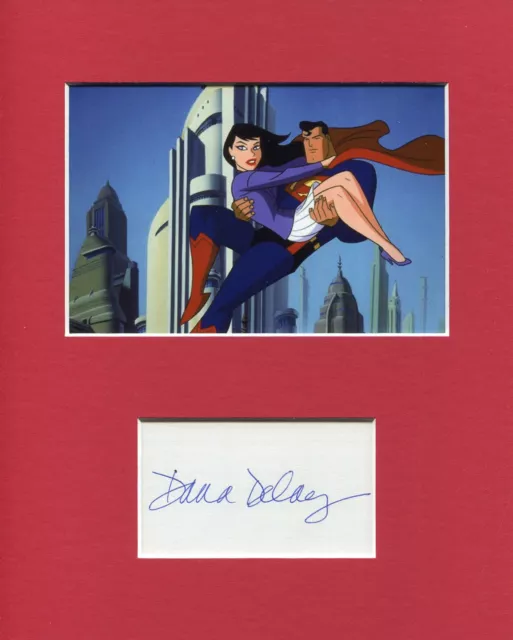 Dana Delany Lois Lane Voice Superman The Animated Signed Autograph Photo Display