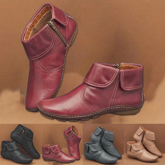 Tout Neuf Bottes Support Voûte Bottines Décontracté Confortable Mode en Cuir