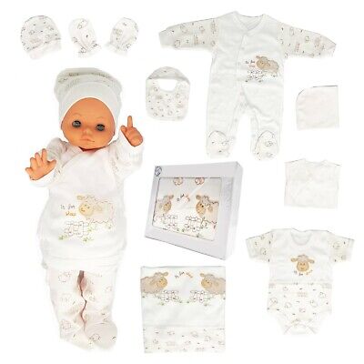 Neonato baby regalo Set unisex dotazione attrezzatura iniziale 10 pezzi