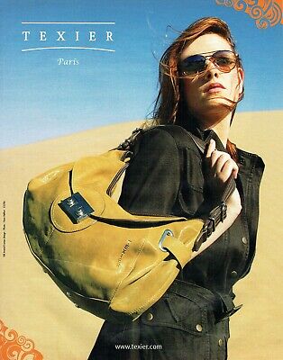 Publicité Advertising 220  2009 Texier Paris  maroquinerie coll sac 