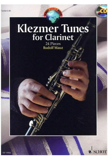 Klezmer Tunes for Clarinet 24 Pieces Woodwind Book and Audio NEW 049044738
