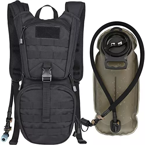 Tactical Molle Hydration Pack Backpack with 3L TPU Water Bladder