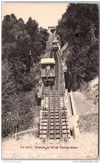 SUISSE - VAUD - chemin de fer de Territet Glion.