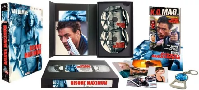 MAXIMUM RISK *1996 / Ltd Retro VHS Style / Postcards / 2 Disc* NEW RB Blu-ray