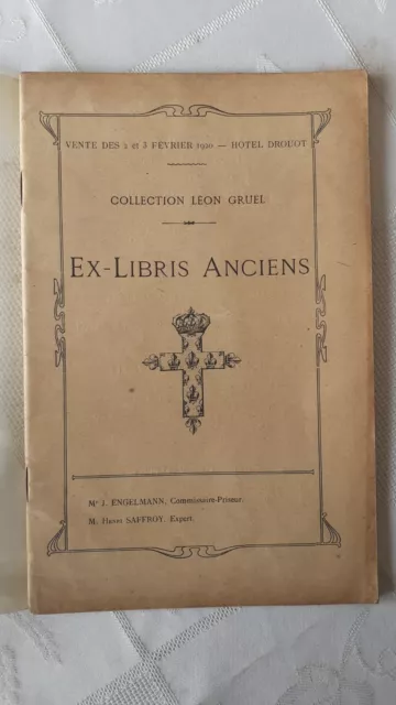 Catalogue de la collection d'ex-libris formée par M. Léon Gruel - 1920