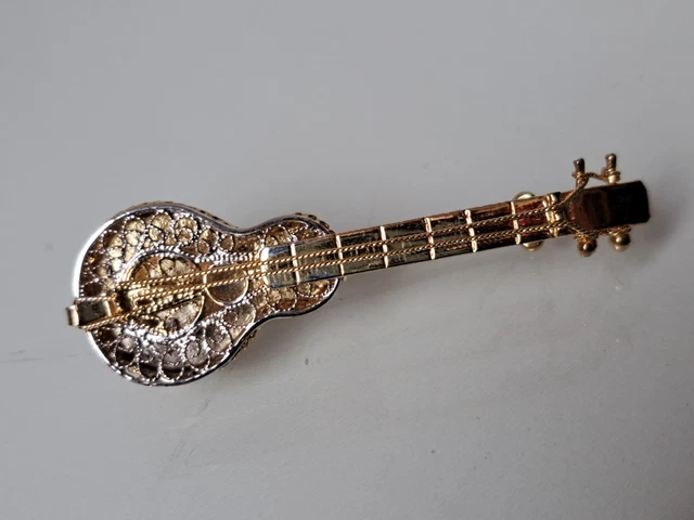 Broche épingle à Cravate En Or 18 Carats (750°) - Forme D'épée, Vintage Vers 1900