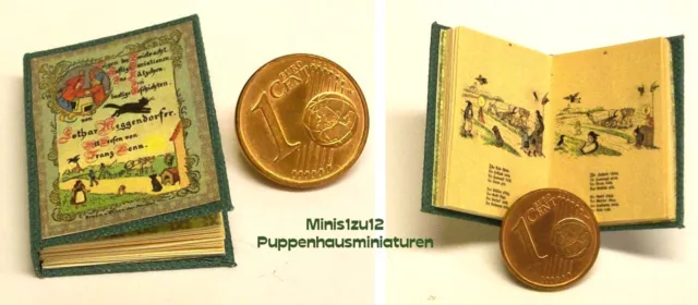 1115# Folgen der Zwietracht - Miniaturbuch - Puppenhaus - Puppenstube - M 1:12