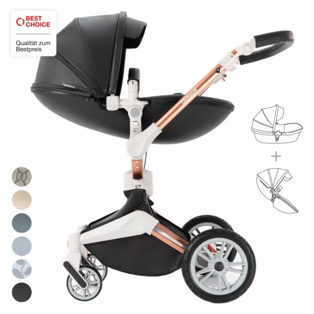 Daliya® 2in1 TURNIYO Kinderwagen Buggy Kombikinderwagen Reisebuggy Jogger