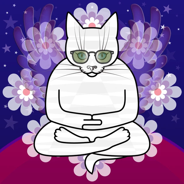 Sacred Feline Poetry Society #4505 - unique original NFT Art by jdeecken