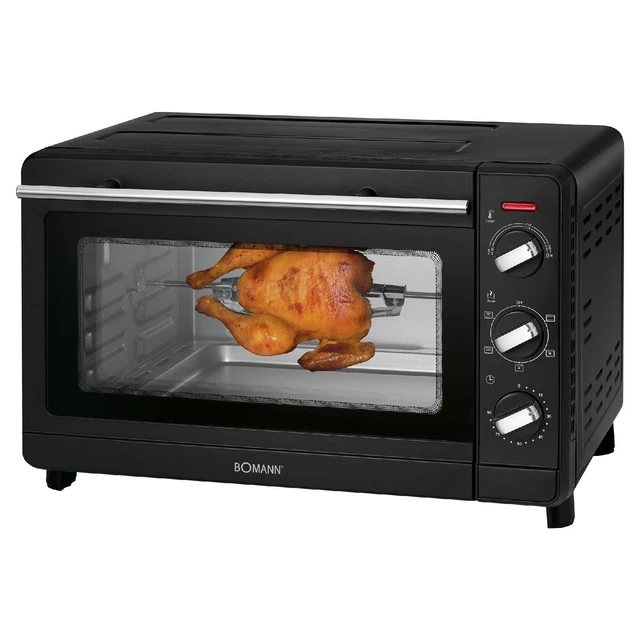 Luxus Camping Mini Backofen Pizzaofen Hähnchen Grill 1500 Watt Schwarz 66570128
