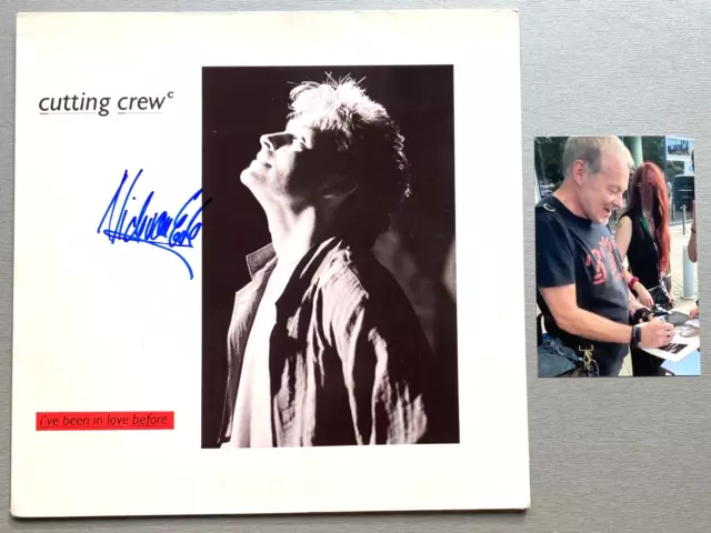 NICK VAN EEDE ""Cutting Crew"" In-Person Signed Vinyl/LP 12" Autograph + Photo