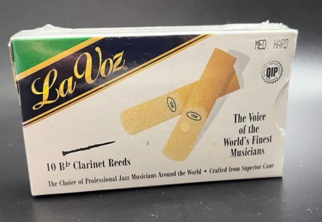 Vintage La Voz Bb Clarinet Reeds Med Hard