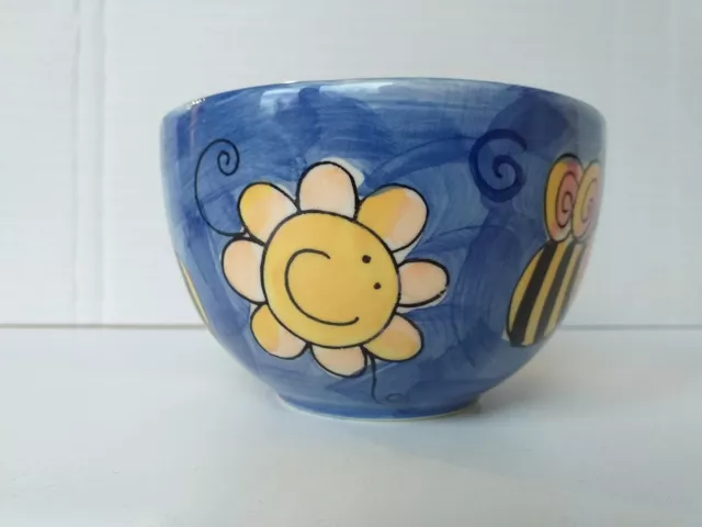 Whittard of Chelsea - Retro Bee & Sunflower Jumbo Mug/Cup 7cm x 11.5cm EXCELLENT