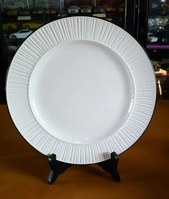 Round Mikasa Terra Stone Dinner Plate **Inka Pattern Vintage Stoneware 10.5" VGC