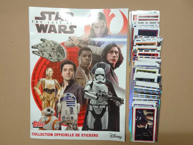 Topps Star Wars The Last Jedi (Stickers) - Album Vide & Neuf Fr.ed + Set Complet