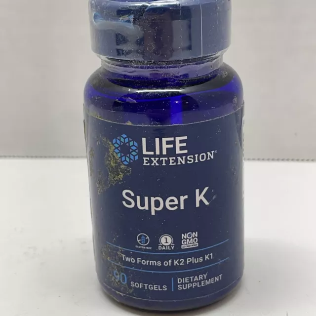 Life Extension | Super K Vitamin K1 & Two Forms of K2 Non GMO Exp. 12/2023