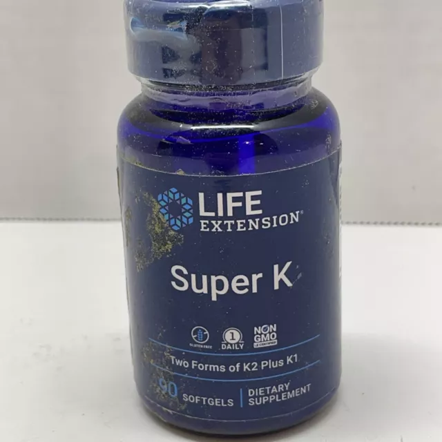 Life Extension | Super K Vitamin K1 & Two Forms of K2 Non GMO Exp. 12/2023 Life Extension | Super K Vitamin K1 & Two Forms of K2 Non GMO Exp. 12/2023