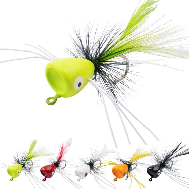 12 Leurres De Pêche Tigofly - Taille #8 - Pour Truite, Saumon Et Mené - Couleur Olive Et Blanc