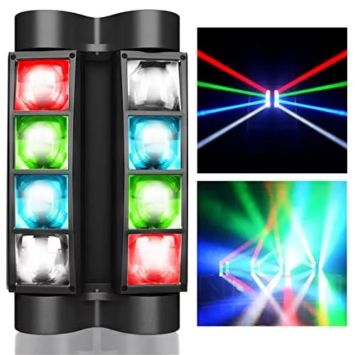 BETOPPER Moving Head Bhnenlicht, Disco DJ Licht 8x3W RGBW 4 in 1 LED Lichteffekt