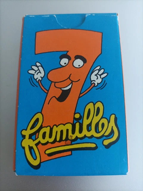 ANCIEN JEU DE cartes 7 familles astérix obélix complet boite tb état