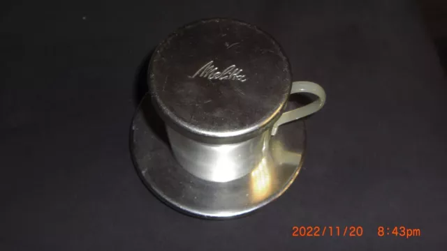 Melitta Tassenfilter Aluminium Griff Bakelit  50/60Jahre sehr schön siehe Bilder