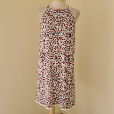 Max Studio White Multi Print Size XL Dress